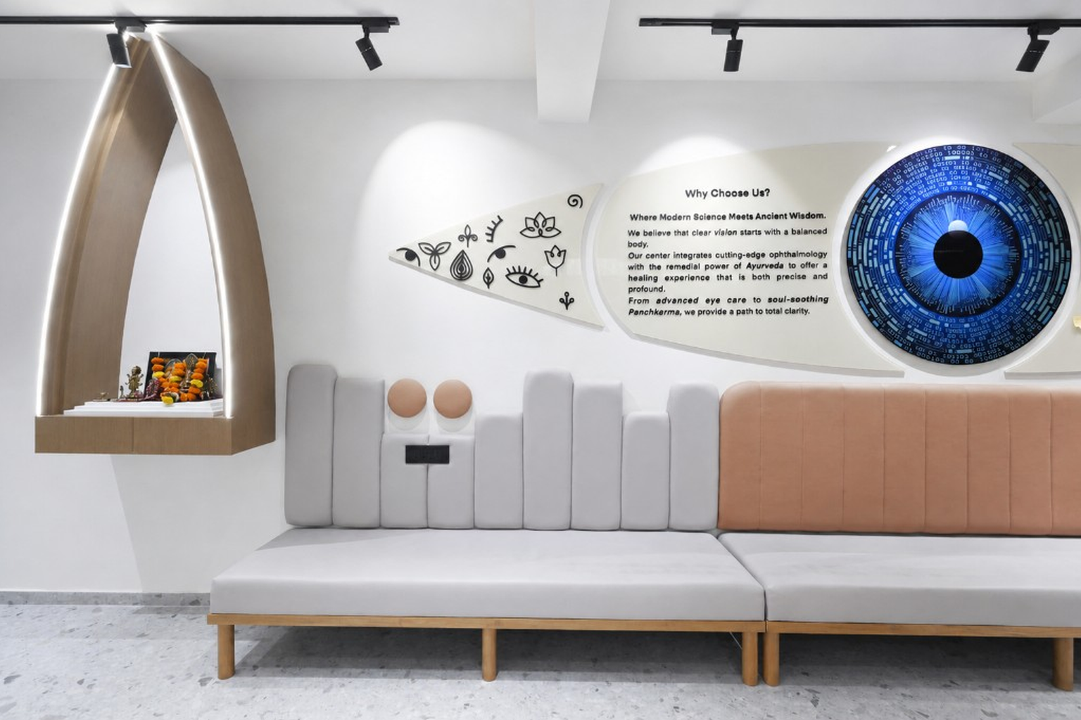 Comfortable patient waiting area at Prime Vision Eye Care and Laser Centre