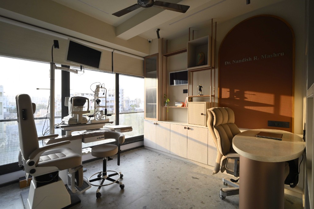Consultation and examination room at Prime Vision Eye Care and Laser Centre