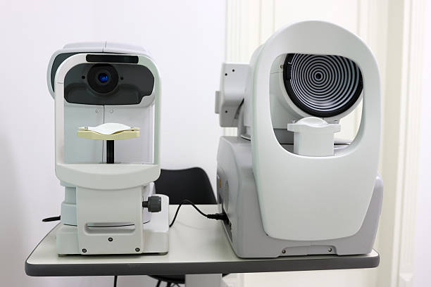 Non-contact tonometer used for eye pressure measurement